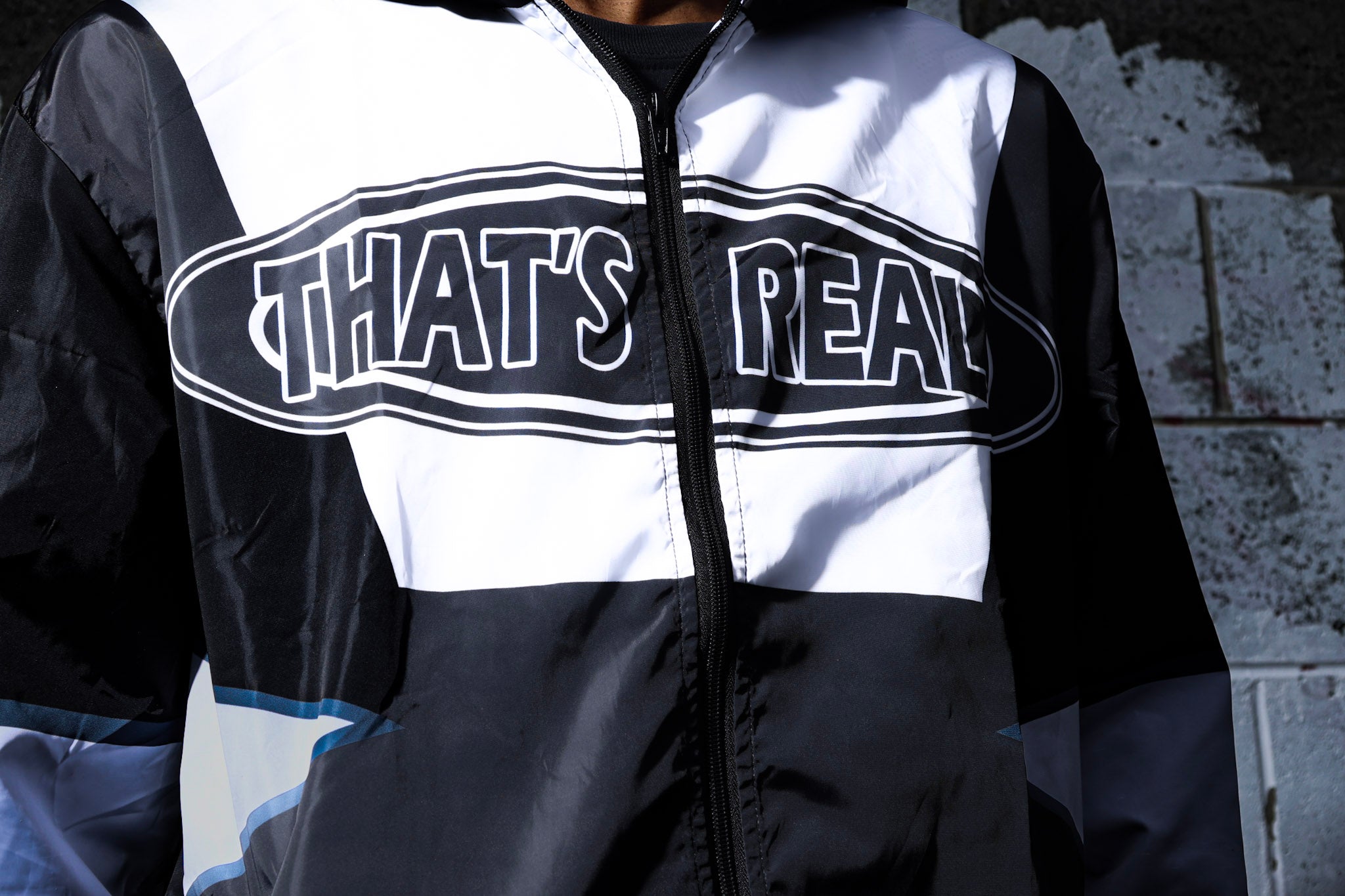 Black & White Windbreaker Set